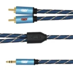 EMK 3.5mm Jack Male to 2 x RCA Male Gold Plated Connector Speaker Audio Cable - Image 3
