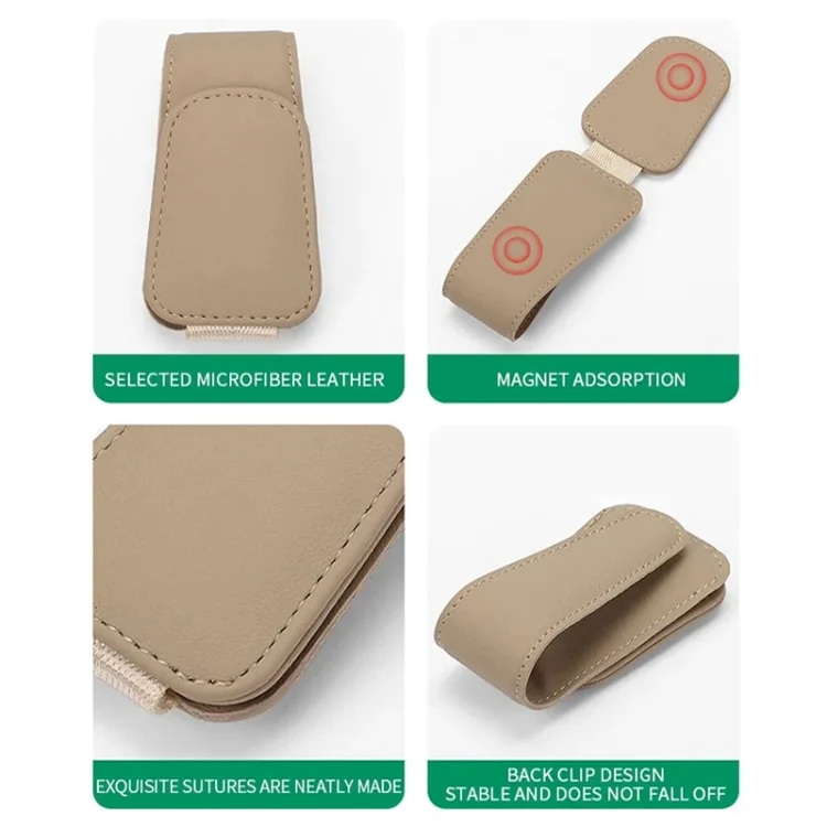 EDA0046673_B2.webp Car Sun Visor Glasses Holder Multifunctional Card Clip Storage Rack - Image 3