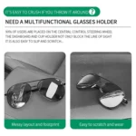 Car Sun Visor Glasses Holder Multifunctional Card Clip Storage Rack - Image 5
