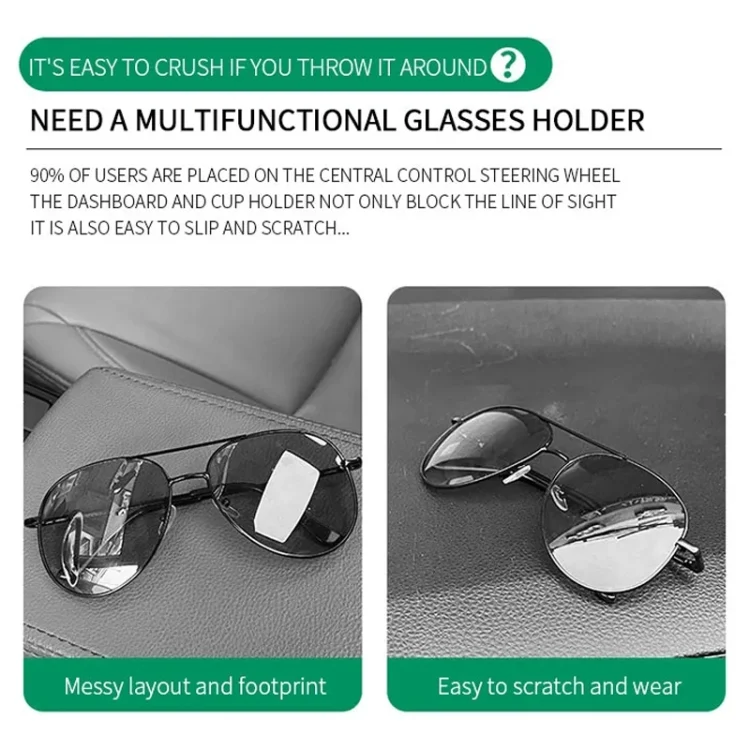 EDA0046673_B4.webp Car Sun Visor Glasses Holder Multifunctional Card Clip Storage Rack - Image 5
