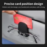 Car Sun Visor Glasses Holder Multifunctional Card Clip Storage Rack - Image 7