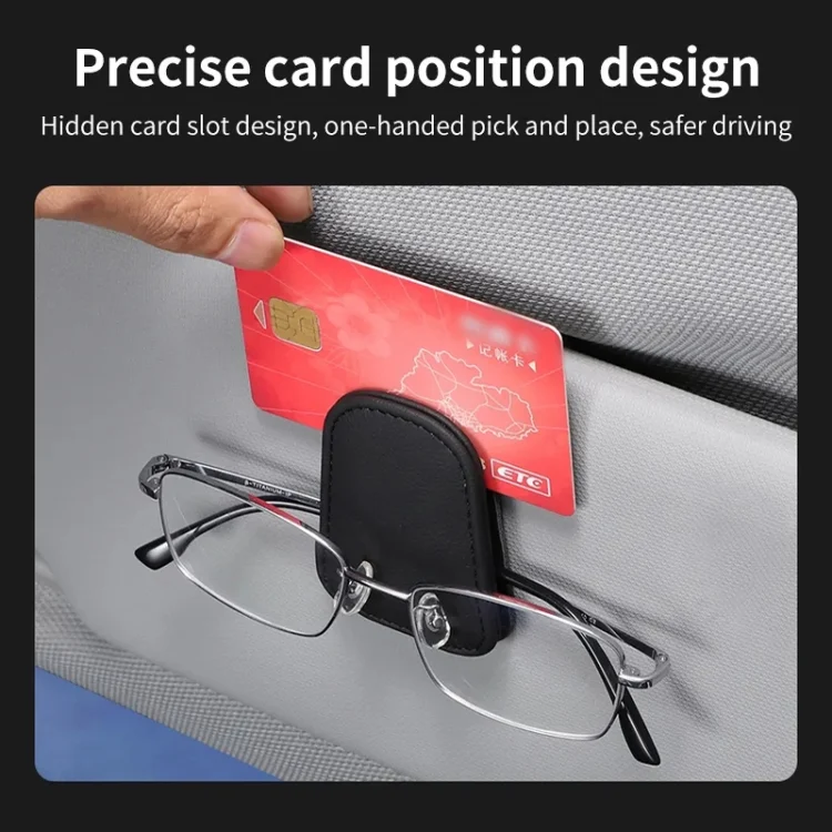 EDA0046673_B6.webp Car Sun Visor Glasses Holder Multifunctional Card Clip Storage Rack - Image 7