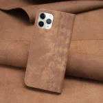 Plaid Embossed Leather Phone Case - Image 3