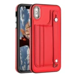 Shockproof Leather Phone Case with Wrist Strap - Image 2