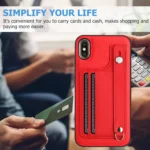 Shockproof Leather Phone Case with Wrist Strap - Image 4