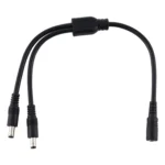 5.5 x 2.1mm Female to Male Plug DC Power Splitter Adapter Power Cable - Image 3