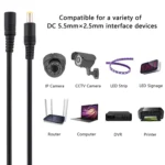 5.5 x 2.5mm Female to Male DC Power Extension Cable - Image 6