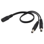 5.5 x 2.1mm 1 to 2 Female to Male Plug DC Power Splitter Adapter Power Cable, Cable Length: 30cm - Image 3
