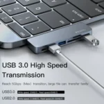 Yesido HB10 6 in 1 USB-C / Type-C Ports Multifunctional Docking Station HUB Adapter - Image 3
