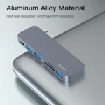 Yesido HB10 6 in 1 USB-C / Type-C Ports Multifunctional Docking Station HUB Adapter - Image 8