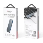 Yesido HB10 6 in 1 USB-C / Type-C Ports Multifunctional Docking Station HUB Adapter - Image 9