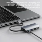 Yesido HB15 6 in 1 USB-C / Type-C Ports Multifunctional Docking Station HUB Adapter - Image 4