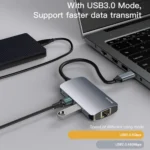 Yesido HB15 6 in 1 USB-C / Type-C Ports Multifunctional Docking Station HUB Adapter - Image 7