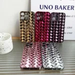 Retro Weave Texture Electroplating Phone Case - Image 2