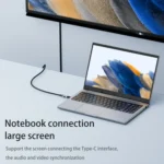 40Gbps 240W USB-C / Type-C Female to USB-C / Type-C Male Side Bend Adapter - Image 7