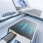 40Gbps 240W USB-C / Type-C Female to USB-C / Type-C Male 3D Bend Adapter - Image 5