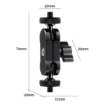 360 Pivot Magic Arm Mount 1/4 inch Ball Head Bracket - Image 4