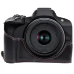 1/4 inch Thread PU Leather Camera Half Case Base