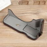 1/4 inch Thread PU Leather Camera Half Case Base - Image 3