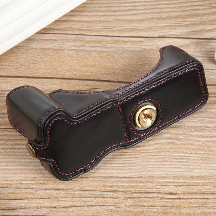 EDA004851901A_3.webp 1/4 inch Thread PU Leather Camera Half Case Base - Image 4