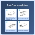 ORICO AM2C3-2N Dual-bay M.2 NVME + NVME SSD Enclosure - Image 12