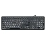 MC-K315 104 Keys Large Characters Blacklit Wired Keyboard