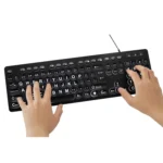 MC-K315 104 Keys Large Characters Blacklit Wired Keyboard - Image 2