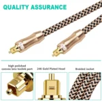 EMK Gold-plated TV Digital Audio Optical Fiber Connecting Cable - Image 5