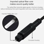 EMK Square Port to Square Port Digital Audio Speaker Optical Fiber Connecting Cable - Image 5