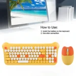 QW05 Mixed Color Portable 2.4G Wireless Keyboard Mouse Set - Image 6