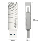 Lenovo Thinkplus MU232 USB 3.2 + USB-C / Type-C Dual Head Flash Drive - Image 3