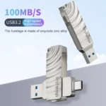 Lenovo Thinkplus MU232 USB 3.2 + USB-C / Type-C Dual Head Flash Drive - Image 4