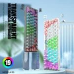 XUNFOX K30 Transparent 61-Keys Blacklit Wired Mechanical Keyboard, Cable Length: 1.5m - Image 2