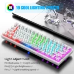 XUNFOX K30 Transparent 61-Keys Blacklit Wired Mechanical Keyboard, Cable Length: 1.5m - Image 7