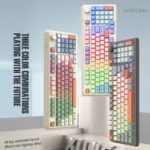 XUNFOX K82 Three-colors 94-Keys Blacklit USB Wired Gaming Keyboard, Cable Length: 1.5m - Image 2