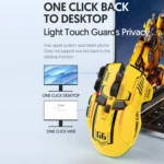 HXSJ G6 10 Keys RGB 12800DPI Tri-mode Wireless Gaming Mouse - Image 8