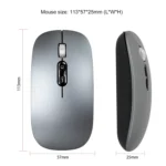 HXSJ M103 1600DPI UV Dual Mode 2.4GHz + Bluetooth 5.1 Wireless Rechargeable Mouse - Image 2