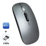 HXSJ M103 1600DPI Dual Mode 2.4GHz + Bluetooth 5.1 Wireless Rechargeable Mouse - Image 9