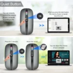 HXSJ M113 2400DPI Dual Mode 2.4GHz + Bluetooth 5.1 Wireless Mouse - Image 7