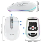 HXSJ M303 2400DPI Dual Mode 2.4GHz + Bluetooth 5.1 Wireless Mouse - Image 2