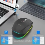 HXSJ M303 2400DPI Dual Mode 2.4GHz + Bluetooth 5.1 Wireless Mouse - Image 4