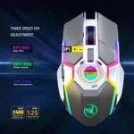 HXSJ T30 2400DPI RGB 2.4GHz Wireless Mouse - Image 8