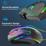 HXSJ T69 4800DPI RGB 2.4GHz Wireless Mouse - Image 6