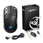 HXSJ T90 RGB Light Three-mode Wireless Gaming Mouse - Image 11