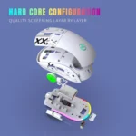 HXSJ T90 RGB Light Three-mode Wireless Gaming Mouse - Image 9