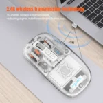 HXSJ T900 Transparent Magnet Three-mode Wireless Gaming Mouse - Image 12