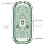 HXSJ T900 Transparent Magnet Three-mode Wireless Gaming Mouse - Image 3