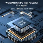 HYSTOU PO9B-J4125-6L Embedded Intel Celeron J4125 Processor Six Network Ports Mini Host - Image 5