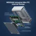 HYSTOU PO9B-J4125-6L Embedded Intel Celeron J4125 Processor Six Network Ports Mini Host - Image 6