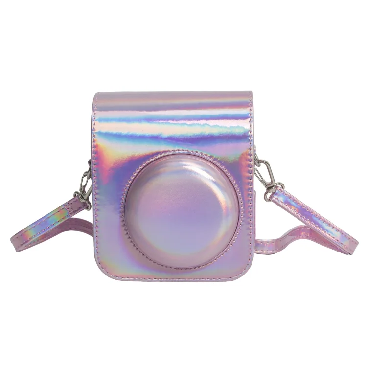Laser Full Body Leather Case Camera Bag with Strap